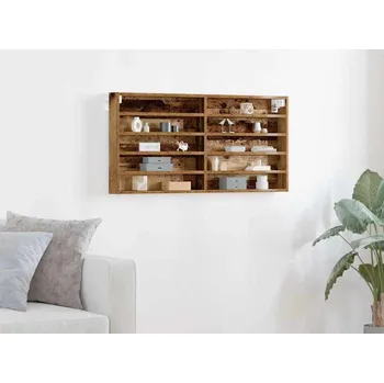 Vinotéka vidaXL Vitrína s policí Staré dřevo 100 x 8,5 x 50 cm kompozitní dřevo [862294]