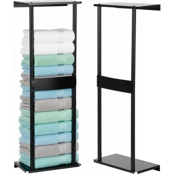 Držák na ručník Držák na ručníky SPRINGOS HG0074 černý