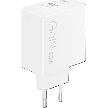 Lenovo Dual USB-C 65W GaN Charger - duální nabíječka 2x USB-C, 45W + 18W, bílá