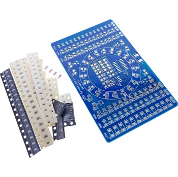 Elektronická stavebnice LaskaKit_cz Výuková sada pájení SMD součástek, rotující světlo