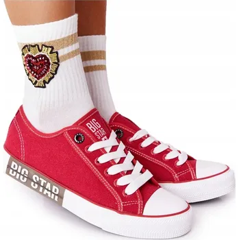 Dámské tenisky Big Star dámské tenisky HH274115 ČERVENÁ velikost 37