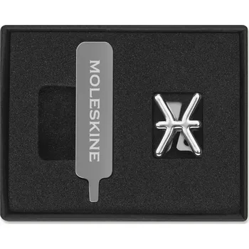 Diář Moleskine, Ozdoba na zápisník Moleskine zvěrokruh ryby stříbrná - Formadore