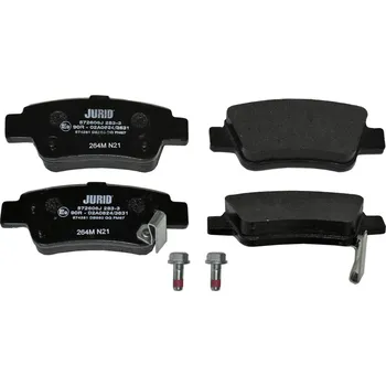 Brzdová destička Sada brzdových destiček, kotoučová brzda JURID 572606J