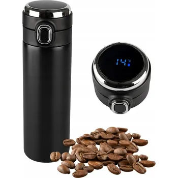 Termohrnek Termohrnek 420 ml s LED displejem, černý