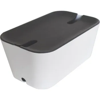 Úložný box Bosign, Box na kabely Hideaway M bílo-šedý - Formadore