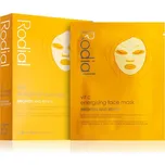 Rodial Vit C Energising Face Mask plátýnková maska pro rozjasnění a vitalitu pleti s vitaminem C 4 x 20 ml