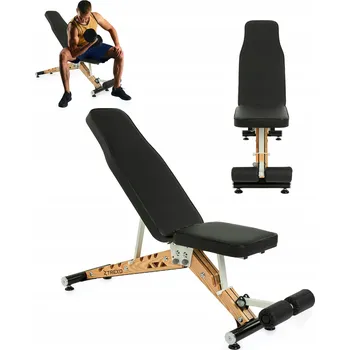 Zahradní lavice Tréninková lavice Trexo nastavitelná, dřevěná základna OS