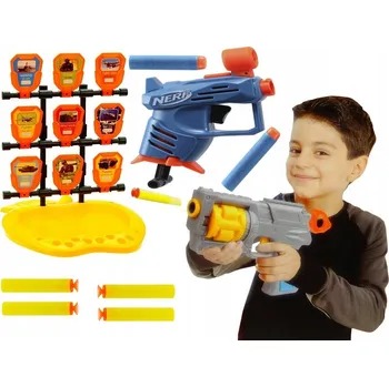Dětská zbraň STŘELECKÁ SADA TERČ + PISTOLE PUŠKA NERF ELITE 2.0 ACE SD-1