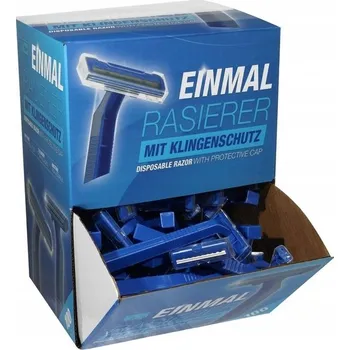 Jednorázové holicí strojky Einmal 100 Ks Holicí Strojek 2břitý Jednorázový Modrý
