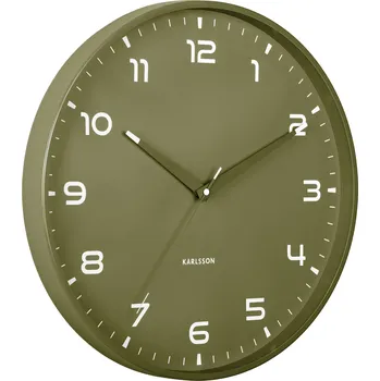 Hodiny Karlsson, Nástěnné hodiny Orgullo, tmavě lesní zelená - Formadore