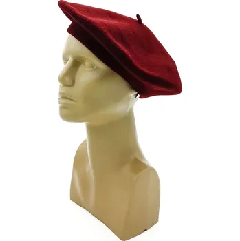 Čepice Dámský baret 366640 vínový Karpet