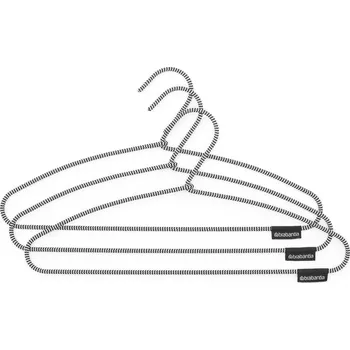 Věšák Brabantia, Ramínka na oblečení Soft Touch černo-bílá 3 ks - Formadore