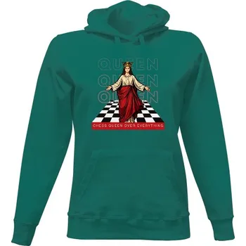 Dámská mikina Dámská mikina s kapucí s potiskem Dáma nad všechno dámské