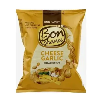 Chips Bon Chance Chlebové chipsy s česnekem a sýrem 60 g