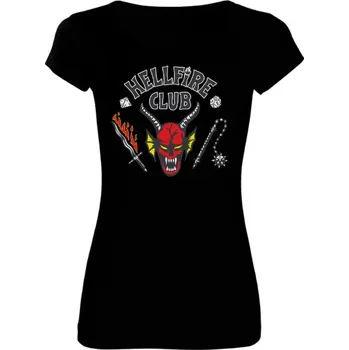 Dámské tričko Tričko s potiskem Hellfire Club Stranger Things dámské