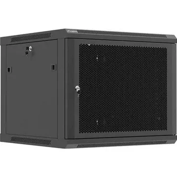 Racková skříň LANBERG závěsná racková skříň 19'' 9U 600X600 černá perforované dveře