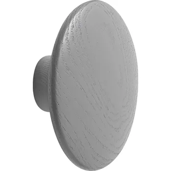 Věšák Muuto, Háček na zeď Dots Wood 6,5 cm tmavě šedý - Formadore