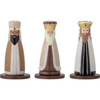 Bloomingville, Vánoční svícny Betiel, béžové, 3 ks - Formadore