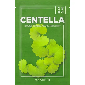 Pleťová maska THE SAEM Natural Centella Asiatica Mask Sheet - Textilní maska s extraktem z pupečníku asijského 21 ml