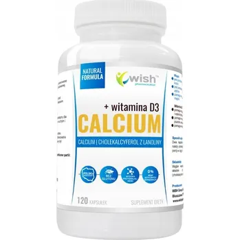 Wish Vápník Vitamín D3, kapsle, 120 ks