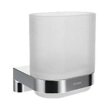 Držák na kartáček Ravak Chrome - Držák kartáčků a pasty, sklo/chrom X07P1364