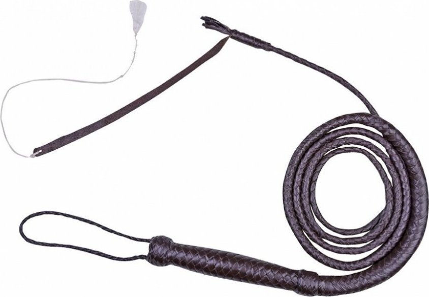 Kožený westernový honácký bič. Western