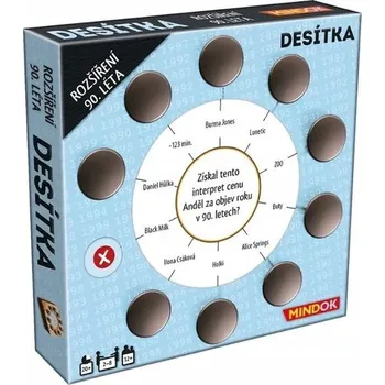 Desková hra Mindok Desítka: rozšíření 90. léta
