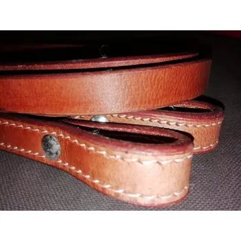 Kožené westernové otěže dělené hnědé