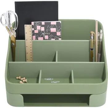 Stackers, Organizér na stůl Stackers s přihrádkou na dopisy a dokumenty, 25 x 33 cm, pistáciový, 2 díl. - Formadore