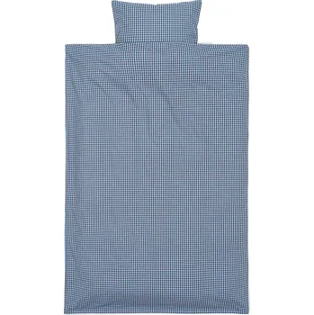 Povlečení Ferm Living, Dětské povlečení Check s povlakem na polštář 40 x 45 cm 100 x 140 cm sytě modré - Formadore