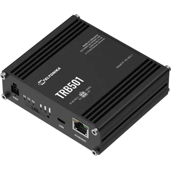 Síťový prvek Teltonika TRB501 Modem, průmyslový, 5G/4G/LTE, 4× SMA, SIM slot, 1× 2,5G RJ-45, IP30, hliníkový kryt, napájení 9–30V DC TRB501100000