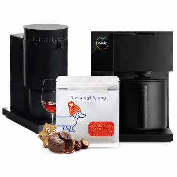 Kávovar The naughty dog vánoční edice Fellow Aiden Opus Set - černá