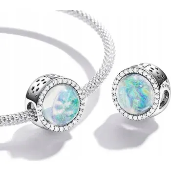 Přívěsek Stříbrný přívěsek Murano se zirkony Stříbro 925