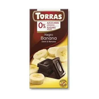 Čokoláda Hořká čokoláda s banánem 75 g