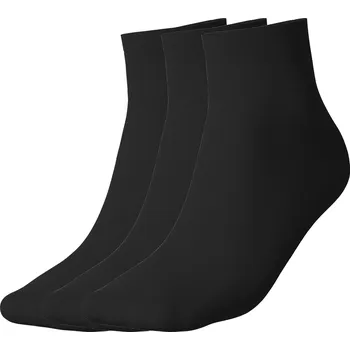 Dámské ponožky esmara® Dámské nízké ponožky s BIO bavlnou, 3 páry (černá, 35-38)