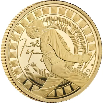 Zlatá mince Freddie Mercury 2025 Velká Británie 1/4 oz P...
