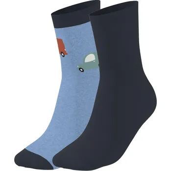 Chlapecké oblečení lupilu® Dětské ponožky, 2 páry (modrá, 19-22)