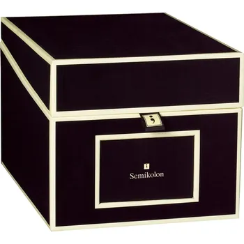 Úložný box Semikolon, Box na fotografie a CD CD Die Kante černý - Formadore