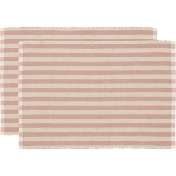 Talíř Södahl, Podtácky pod talíře Statement s pruhy 33 x 48 cm růžové 2 ks - Formadore