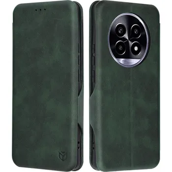 Pouzdro na mobilní telefon Pouzdro Techsuit Safe Wallet Plus pro Realme 13 Pro / 13 Pro+ zelené