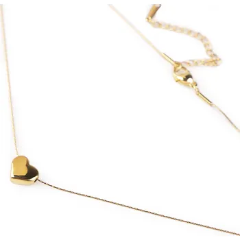Náhrdelník Náhrdelník z nerezové oceli srdce Balení: 1 ks, Varianta: 2 zlatá - 8596475613989