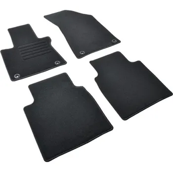 autokoberec Autokoberce textilní přesné černé / černé obšití - MG HS II (2024-) manuální převodovka 5-sedadel