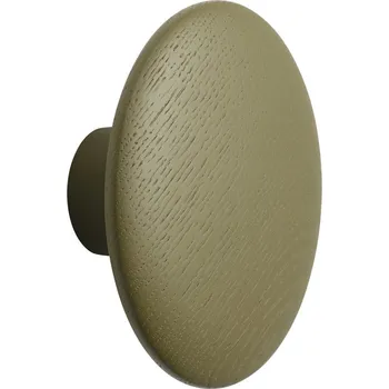 Věšák Muuto, Háček na zeď Dots Wood 9 cm khaki - Formadore