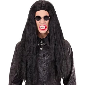 Karnevalový kostým Černá pánská paruka EASTBOURNE
