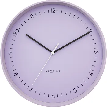 Hodiny NeXtime, Nástěnné hodiny Berlin L levandulové - Formadore