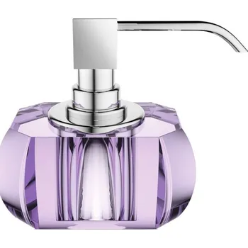 Dávkovač mýdla Decor Walther, Dávkovač mýdla Kristall s chromovou pumpičkou fialový - Formadore