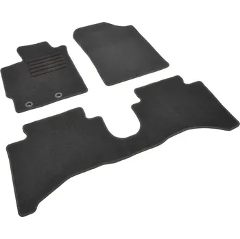 autokoberec Autokoberce textilní přesné černé / černé obšití - Toyota Yaris III (Typ XP130) Hybrid (2010-2020) 5-sedadel