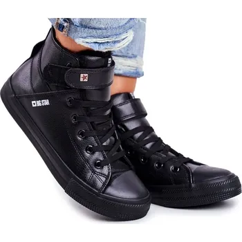 Dámské tenisky Big Star dámské tenisky černé vysoké velikost 38