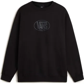 Pánské oblečení mikina panská VANS Classic Oval Crew Black - M