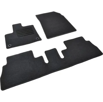 autokoberec Autokoberce textilní přesné černé / černé obšití - Toyota ProAce City III (Typ K9) Electric (2018-) 5-sedadel